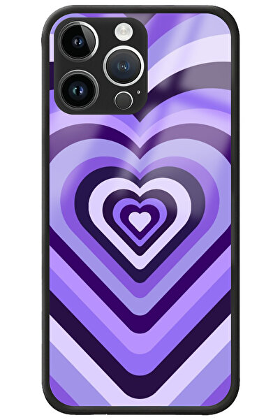 WANNA PROTECT حافظة هاتف آيفون 16 برو ماكس مزودة بحماية للكاميرا ونمط قلوب أر...