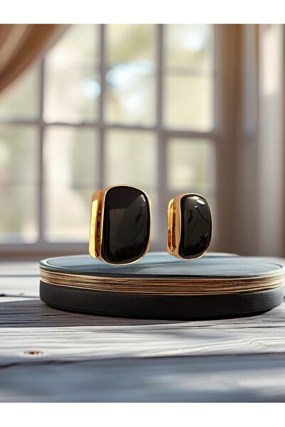 Bo Takı ve Aksesuar Vintage Black Earrings 4.5 cm