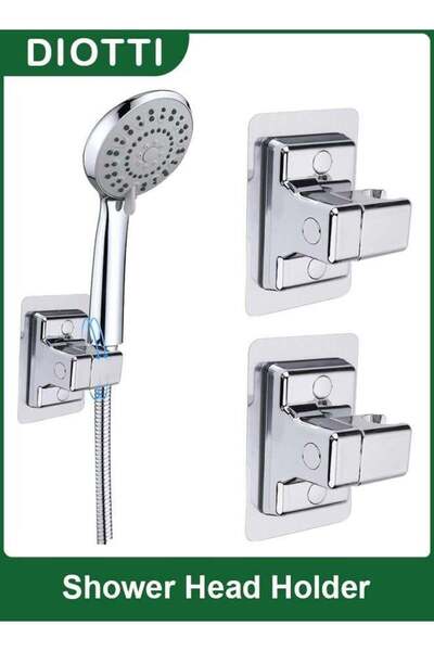 Generic 2-Pack 360° Adjustable Shower Head Holder, Self-Adhesive Wall Mount B...