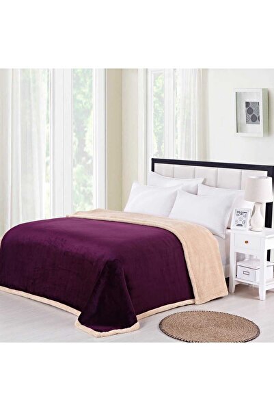 Ropi Double-sided velvet faux fur blanket, suitable for two people, approximately 3 kg