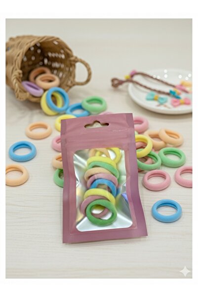 Çağla Accessories Flexible and Soft Children's Hair Clips in Pastel Colors (5...