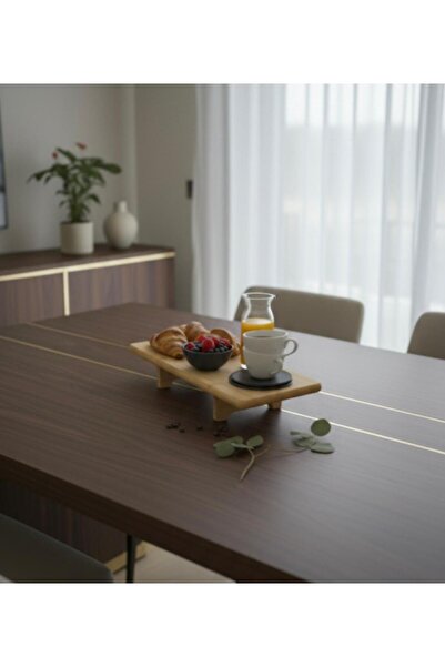 tms group mobilya ahşap bambu dikdörtgen ayaklı sunumluk