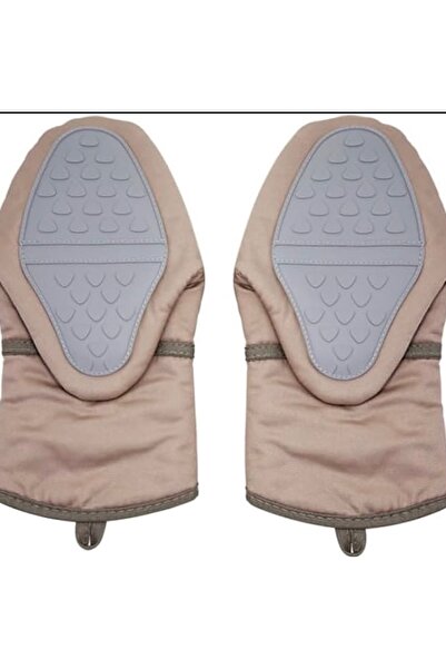 cc bin shihon Two-piece thermal silicone gloves with heat insulation, padded interior, withstands high temperatures.