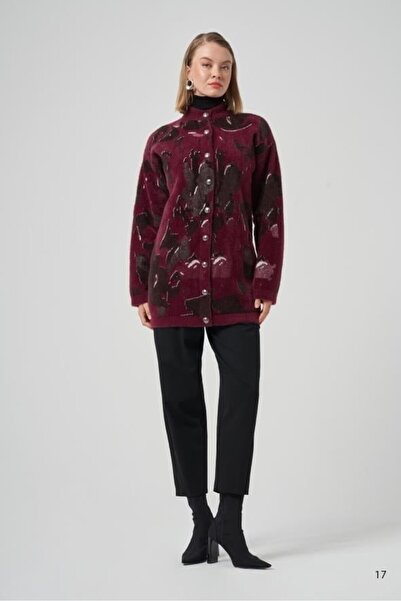 Nuss 7006 Self-Patterned Angora Cardigan