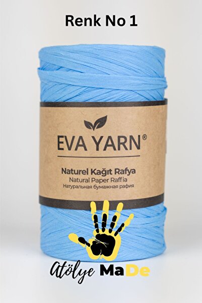 Eva Yarn Yerli Rafya Renk No 001