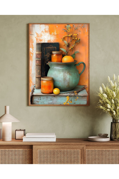 woodhomeworks Tek Parça Salon Ofis Dekor Tablo Vrynt