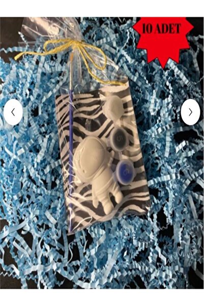 magnocandles Hediyelik Astronot Taş Boyama Seti (10 Adet)/Kendin Yap, Doğum G...