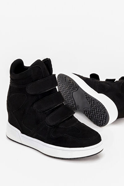 Mamito Ayakkabı Izabella Velcro Internal Hidden Heel Half Boots