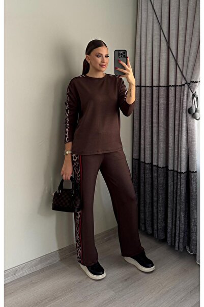 Miasista Şeritli Leopar Eşofman Takımı