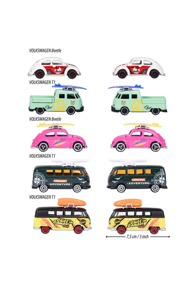 Majorette Σετ 5 θέσεων εργασίας Majorette - Volkswagen The Originals