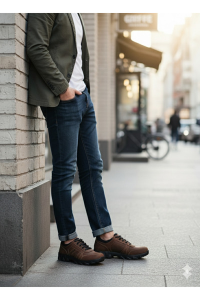 UZR Genuine Leather Men's Sneakers Casual Wear