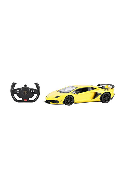 Rastar Remote Control Car Lamborghini Aventador SVJ Yellow Scale 1:14