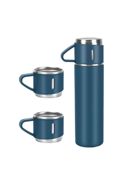 MAG Stainless Steel Thermos and Insulated Mugs Set, Blue