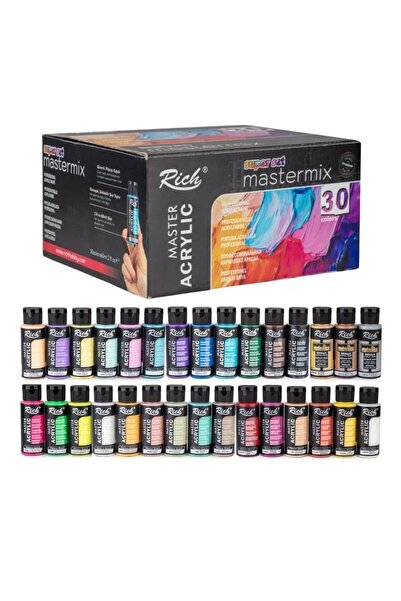 Art & Art Rich Mastermix Akrilik Boya Super Set 30 Renk x 60 ml