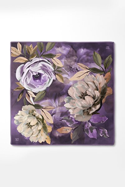 Levidor Μωβ μεταξωτό μαντήλι 44