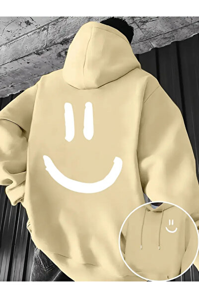 ibibik moda Îmbrăcăminte de top confortabilă de zi cu zi cu model Smiley cu imprimeu unisex