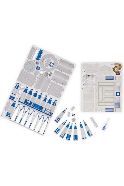 Spin Masters 4D Puzzle, R2D2, 201 Pieces, Star Wars, Spin Master