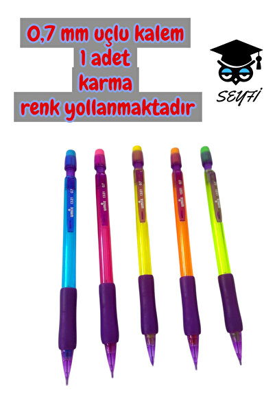 SEYFİKİRTASİYE 0,7 mm uçlu kalem 1 adet karma renk yollanmaktadır UMİX 1321