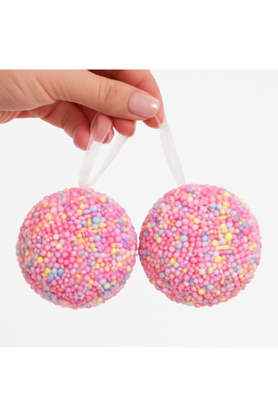 lve Set 2 decoratiuni dulci, globuri Candy Christmas, 15 cm