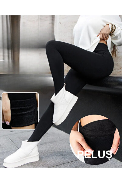 De Bijoura Leggings termice de iarnă pentru femei, cu talie înaltă, cu căptușeală din lână, speciale pentru vreme rece și iarnă