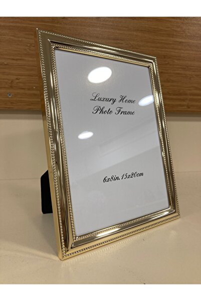 PLUS HOME RESİM ÇERÇEVESİ METAL KENARLI YENİ MODEL PİRİNÇ ALTIN 15X20 CM