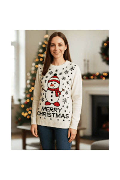 Star Fashion Women's Christmas sweater, traditional model, knitted, cheerful ...