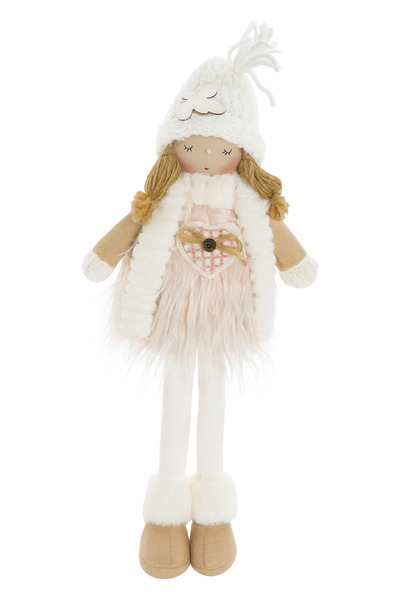 lve Christmas ornament, cozy doll with LED, 35 cm