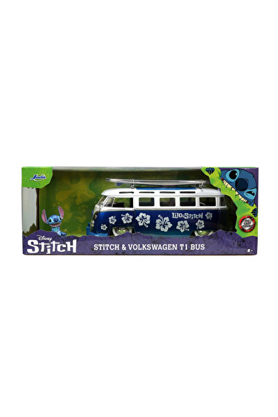 Jada Toys JADA Metallic Bus with Stitch Figure Scale 1:24