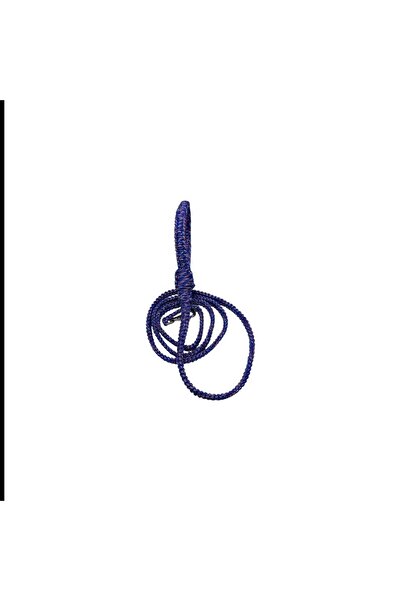 moonparacord Dog Walking Rope Blue Color Red White Stripe 200 cm