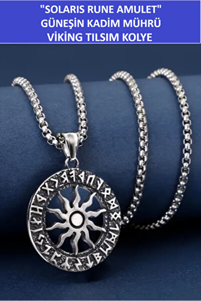 ZETCONCEPT Zet Style "Solaris Rune Amulet – Ancient Seal of the Sun" Viking T...