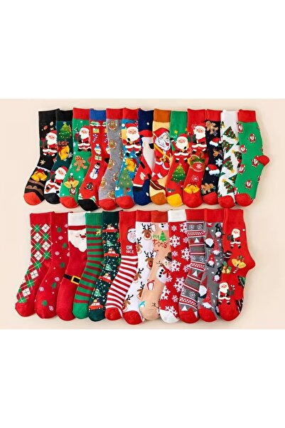 Maygiy Christmas Patterned Socks