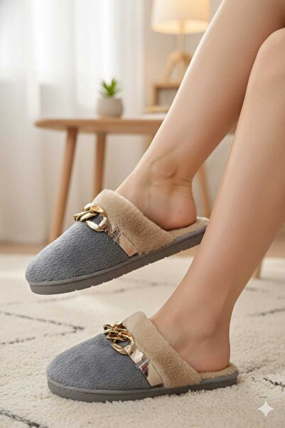 pearnight Winter Women's House Slippers with Accessories