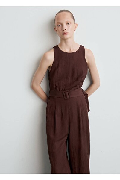 MANGO Woman Kemerli liyosel tulum