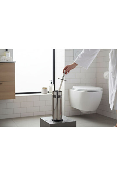 EMPA A V M Wc Toilet Brush with Metal Container and Plastic Base