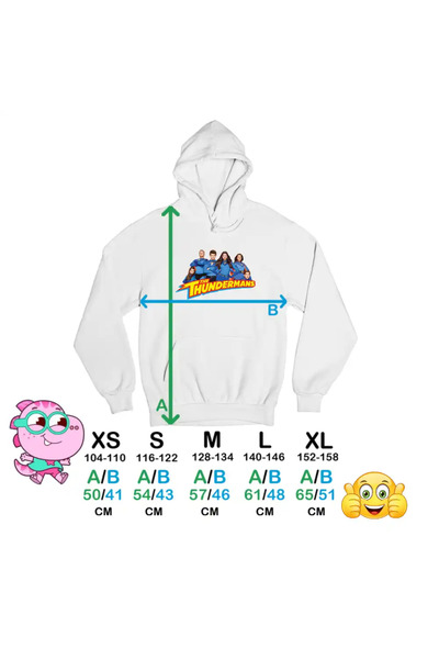 OEM Thundermans Kids Girls Sweatshirt for the Whole Family