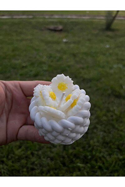 Papatya mum soya wax kullanılmaktadır çevre dostudur taştan yapılmış kasesinde ile gönderilir
