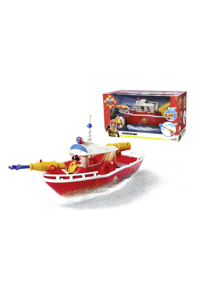 Pompierul Sam Barca de salvare Titan a lui Pompierul Sam cu figurină Sam și a...