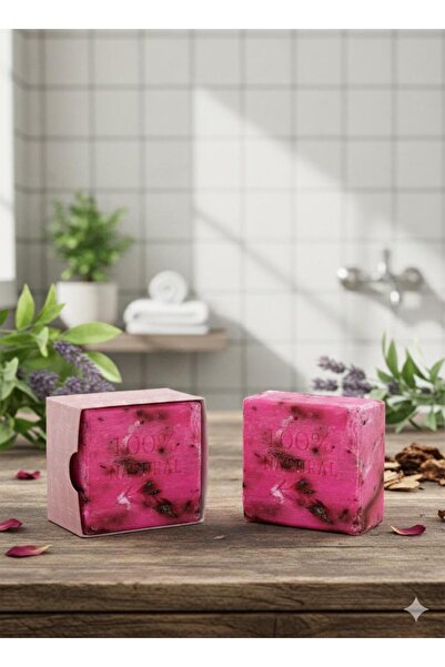 KÖK KOZMETİK 1 Adet Gül Sabunu Doğal Sabun 100 Gr Canlandırıcı Onarı Doğal Sabun