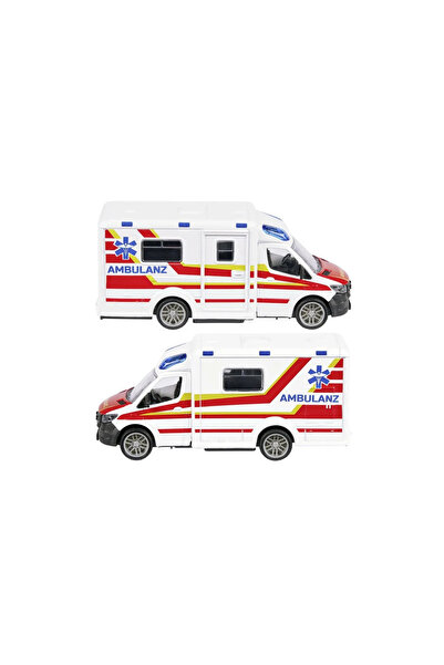 Majorette METAL AMBULANCE MERCEDES BENZ SPRINTER SCALE 1 TO 43