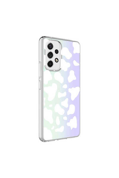 zore Galaxy A33 5g Case Ata M-Blue Patterned Cover - Zebra No1