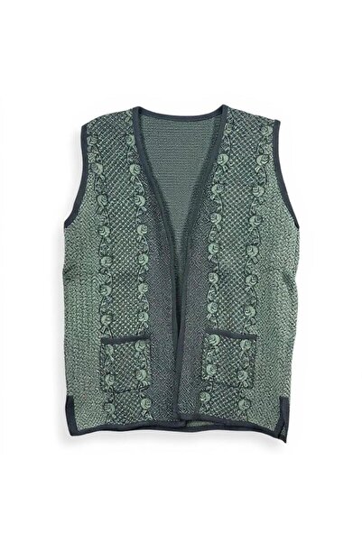 EREN STYLE Knitted Mimosa Authentic Patterned Vest