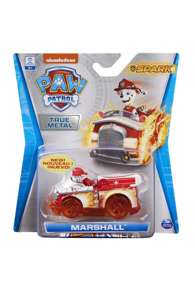 PAW PATROL Masinuta True Metal - Spark, Marshall