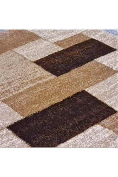 OEM Modern rug Turquoise beige/brown oval