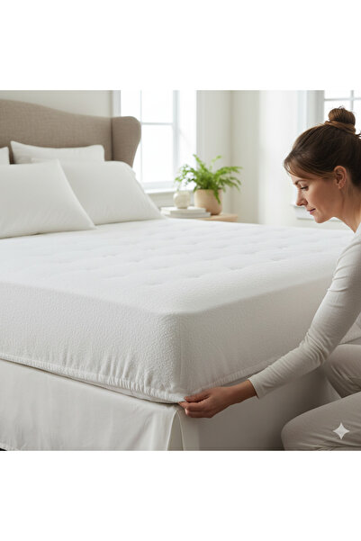 BabyMeva Yatak Koruyucu Sıvı Geçirmez Lastikli Fitted Bebek Çocuk Alezi Tüm Ö...