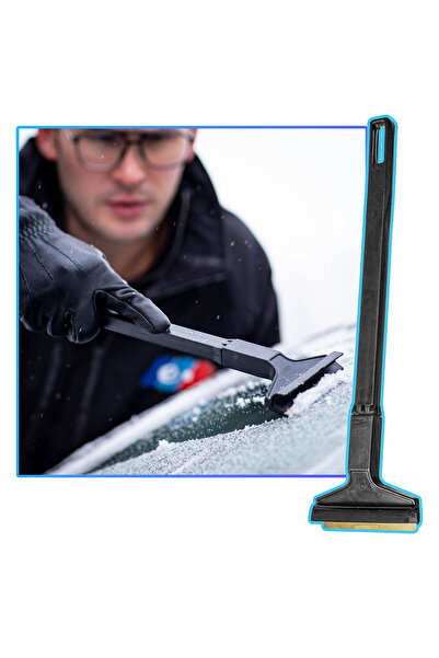 Other Murska 580L Glass Ice Scraper with Long Handle and Brass Blade as a Gift