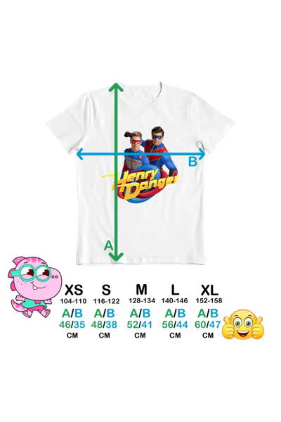 OEM Henry Danger Super Powers Kids Boys T-Shirt