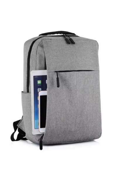 Oxford waterproof business laptop backpack - with zipper, crossbody, black