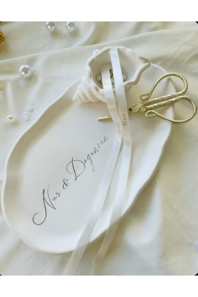 By Şirin Candle Engagement Tray/Oath Tray and Oyster