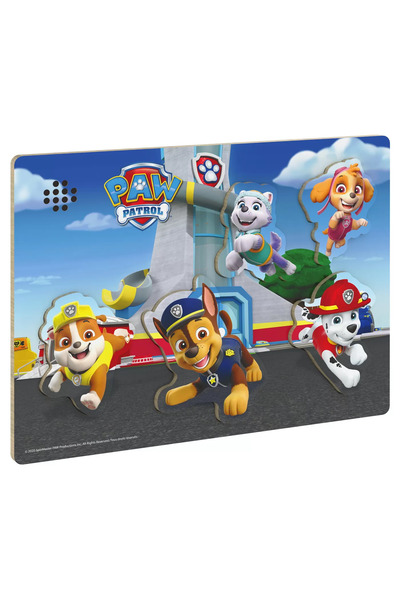 PAW PATROL Wooden Puzzle with Sounds and Shapes