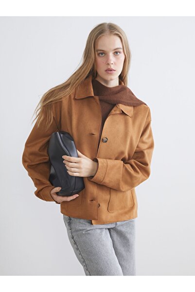 LC Waikiki XSIDE YENİ SEZON Kadın Süet Görünümlü Gömlek Ceket